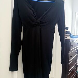 HALARA Black Long Sleeve Dress